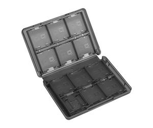 Zerodis 28 in 1 PP plastica per videogiochi, per 3DS DSL DSI LLL, colore: nero