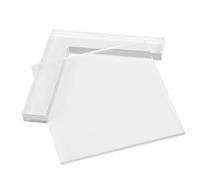 Zerodis 2pcset Fai -da -te Kit di Etichette Postest con Posizionatore di Percorso acrilico: Creare Francobolli per Lettere, Immagini e Altro Ancora