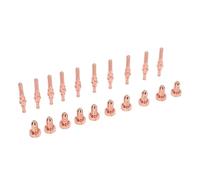 Zerodis 9 8212 Ugello Al e 9 8215 Set di Elettrodi, Materiali di Consumo per Cannello per Taglio Al in Ottone per Thermal Dynamics SL60 SL100 con Elevata conduttività e Resistenza all'erosione