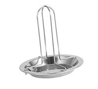 Zerodis Accessori per Griglia da Campeggio Griglia per Girarrosto Verticale Antiaderente per Addensata con Ciotola per Accessori per Barbecue e Pollo in Acciaio Inossidabile con Forno Caldo Elettrico