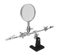 Zerodis Accessori per Strumenti Ornamentali Utensile Manuale con Lente d'ingrandimento 5X per Saldatura Fai-da-te Microelettronica Manutenzione Angolo Regolabile Design Supporto per Saldatura Terzo