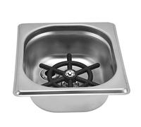 Zerodis Acciaio Inossidabile Automatico -glasrser -cup Macchina, Supporto Pratico per le Barre, Uscita per Acqua Multipla per caffè (Colore in acciaio inossidabile)