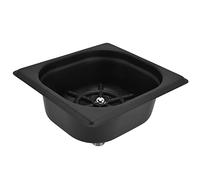 Zerodis Acciaio Inossidabile Automatico -glasrser -cup Macchina, Supporto Pratico per le Barre, Uscita per Acqua Multipla per caffè (BLACK)