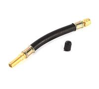 Zerodis Adattatore Estensione Valvola Pneumatici, Prolunga Stelo Valvola Pneumatici in Metallo e Gomma 140mm, Kit da 4 Pezzi con 2 Morsetti, Accesso Flessibile per Manutenzione e Gonfiaggio Camion