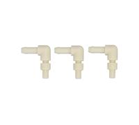 Zerodis Adattatore per Macchina da caffè Tipo L da 3 Pezzi, Raccordo a Gomito in Plastica a Forma di L, Raccordo Rapido per Tubo Dell'acqua, Connettore a Gomito con Attacco Rapido per