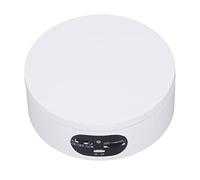 Zerodis Altre Forniture per Ricamo e Cucito Vetrina Motorizzata Silenziosa in Cemento Plastico Piattaforma Girevole a velocità Regolabile da 4,7 Pollici per Esposizione di Gioielli e Fotografie