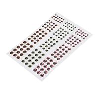 Zerodis Altri Strumenti da Pesca Accessori Occhi di Pesce Occhi di Esca da Pesca in Plastica 3D e 2D 183 Pezzi Esche Professionali per gli Appassionati di Esca da Autoadesiva (12,5 * 8 cm)