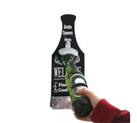 Zerodis Altri Utensili da Accessori Apribottiglie Legno e Acciaio Facile Apertura con una Sola Mano per il Patio della Grotta dell'uomo e la Vintage Montaggio a Parete (1)