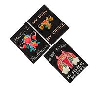 Zerodis Bandiera da Giardino per Legge sull'aborto, Lino Morbido, Decorazione da Giardino per i Diritti delle Donne, Molteplici Usi (35x25 cm)