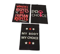 Zerodis Bandiera da Giardino per Legge sull'aborto, Lino Morbido, Decorazione da Giardino per i Diritti delle Donne, Molteplici Usi (30x20 cm)