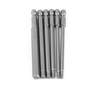 Zerodis Bitt di Trapani Cacciavite a Gamba Esagonale Magnetica, 6pcs 100 Mm per Utensili per la Testa Esagonale Set con Gambo Esadecimale 1/4 di Pollice, Acciaio in Lega S-2, Forte Magnetico,