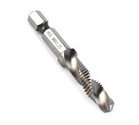 Zerodis Bitto di Rubinetto Composto Manico Esagono, 3 in 1 M8 X 1,25 HSS Strumento di Auto -centrocamera della Maniglia Esagonale Adatto per il Ferro in Alluminio in Metallo Morbido