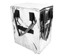 Zerodis Borsa della Spesa Pieghevole e Riutilizzabile su Ruote, in Tessuto con Tasche Multiple e Manici Resistenti per la Spesa, il Bucato e il Campeggio (SILVER)