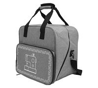 Zerodis Borsa per Macchina da Cucire, Tessuto Oxford, Grande capacità con Tasche Multiple per Sarte e Quilter (GREY)