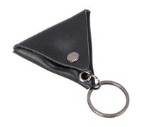 Zerodis Borsa per Pick di Chitarra Portatile e Comodo con Portachiavi, Custodia per il Supporto Chitarra l'efficienza di Archiviazione, il Materiale in Pelle Finta Garantisce una Protezione (BLACK)