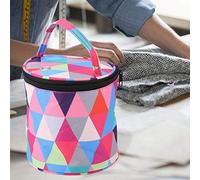 Zerodis Borsa Portaoggetti per Attrezzi per Maglieria, per Filati di Lana e Uncinetto, con Materiale Morbido Multicolore, Facile da Pulire, Portatile, per Principianti, Tessitori Professionisti,
