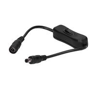 Zerodis Cavo di Prolunga di Alimentazione con Interruttore CC, Silicone Ottone 20 AWG 12 V 24 V Maschio A Femmina Cavo Basculante in, 2 A Controllo Facile per Barra Luminosa A LED Pompa dell'acqua
