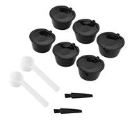 Zerodis Cialde caffè Riutilizzabili Ricaricabili, Materiale per Uso Alimentare, Design di Estrazione Liscia per Mini Me, Piccolo, Genio, Esperta