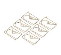 Zerodis Clip per Forniture per Ufficio Graffette per Ufficio per Uso Graffette per Documenti Galvanotecnica Antiscivolo e Antiruggine con Scatola di Immagazzinaggio per Casa, Scuola, 100 Pezzi di