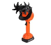 Zerodis Coltivatore Elettrico, Attrezzo da Giardino Alimentato a Batteria con Batteria da 235 Giri/min, Larghezza 4 Pollici, 1,5 Ah, per Allentamento del Terreno Leggero, Diserbo, Trincee (Spina