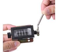 Zerodis Contatore Meccanico a 5 Cifre, D67-F Contatore Conteggio Manuale Ripristinabile con Dispositivo Rotante di Ritorno allo Zero Pratico Strumento Contatore per Macchine Tessili