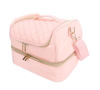 Zerodis Custodia da Trasporto Nail Tech, Borsa Organizer per Smalti con Tracolla Regolabile a Doppio Livello per Salon Prof, capacità di 35 Bottiglie in Poliestere