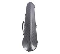 Zerodis Custodia per Violino Custodia Rigida in Fibra di Carbonio per Violino 4/4 di Dimensioni Standard con Igrometro Incorporato 2 Supporti per Archetto Cinghie per Zaino per Studenti Musicisti