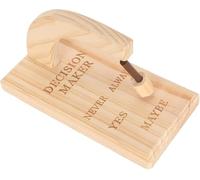Zerodis Decision Maker Magnetico Oscillante in Legno Trova Risposte Magnetiche Innovativo Selettore con Sì No Sempre Mai Forse per Casa Ufficio Camera da Letto