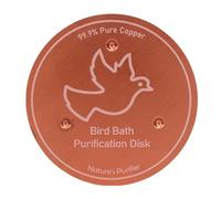 Zerodis Disco in Rame per Vasca per Uccelli, Disco in Rame Puro al 99,9% con Supporto a Triplo Punto per Vaschette e Ciotole per Uccelli da Esterno (D)