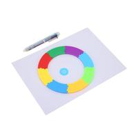 Zerodis Disegno a Spirale della Regola, una Carta Carta per la Vernice D'arte, un Materiale Plastico Resistente, Contiene una Matita Colorata per un Piacere Luminoso