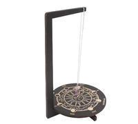 Zerodis Espositore a Pendolo in Legno con Cristallo, Supporto con Tavola Oscillante per la Guida Spirituale della Sala di Meditazione e Soggiorno