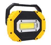 Zerodis Faro da Lavoro a LED con Display Digitale e Base Magnetica per | Tre Sorgenti Luminose, luminosità 500-600 Lm, Batteria da 3000 MAh, Ricarica USB-C, Supporto Regolabile a 180°, Materiale ABS