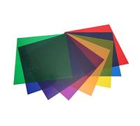 Zerodis Filtro del Filtro a Colori, Colore Ad Alta Correzione Traslucida con Correzione Gel Fogli di Trasparenza Color Trasparenza Film di Correzione del Colore per Fotografia (8PCS)