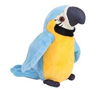 Zerodis Forma di Pappagallo Parlando Giocattolo Giocattolo della Bambola della Peluche Giocattoli per Animali Domestici di Mimetismo Educazione Precoce Giocattolo Cognitivo per