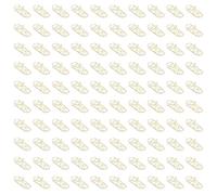 Zerodis Forniture per Ufficio Graffette Simpatiche Mini Clamp/Holder in Metallo Dorato Elettrolitico per Ufficio Home File Ordinamento Leggero Portatile con Scatola di Immagazzinaggio 100 Pezzi a