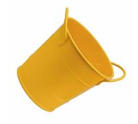 Zerodis Forniture per Ufficio Organizzatore Multifunzionale a Forma di Secchiello Dal Design Unico in Ferro con Stile Carino e Alla Moda per Forniture per Ufficio Pennelli per Trucco Studenti (YELLOW)
