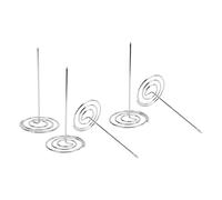 Zerodis Forniture per Ufficio Portamemo in Metallo per Banconote Strumento Durevole per Ufficio Ristorante Cucina 5 Pezzi Porta Ricevute da Scrivania (SILVER)