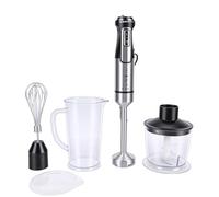 Zerodis Frullatori 5 in 1 Set di Robot da Elettrico con Filo, Robot da, Frusta per Uova, Montalatte per Zuppe, Alimenti per Bambini, Succhi, Salse, Frullatore Ad Immersione, 1600 W, Frullatore