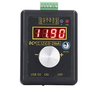 Zerodis Generatore di Segnale, Calibratore di Processo Portatile ABS Sorgente di Tensione Corrente da 0 a 24 MA e da -12 V a + 12 V, Display LCD a 4 Cifre per Pannello di Controllo PLC LED Debug in