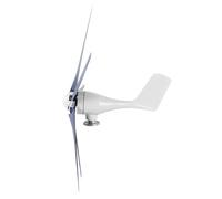 Zerodis Generatore Eolico Compatto Kit Generatore Eolico in Plastica in Lega 100W 5 Pale 12 24 48V Magnete Permanente per Barche Case Mobili Cabine Terrazze (48V)