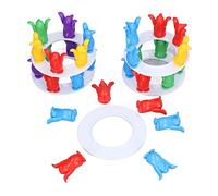 Zerodis Gioco di Bilanciamento e Impilamento di Blocchi Gioco della Torre dei Pinguini da Tavolo per Bambini con Blocchi Colorati Lucidi per Coordinazione Occhio-mano Età 3+ 2+
