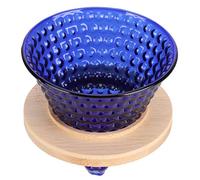 Zerodis Giudice di Vetro del caffè Riutilizzabile per Flusso D'acqua Stabile e Tazza con Tazza, per la Cucina e L'ufficio, Accessori per Filtri di Alta qualità [goccia di Tunnel, Forniture di] (BLUE)