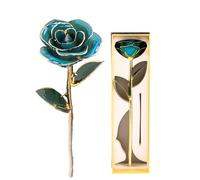 Zerodis Gold Immerso Vero Rosa 24K, Regali di San per il Suo Romantico di Fiori di Fiore di Rosa Conservato per Lei, Moglie, Fidanzata, Mamma