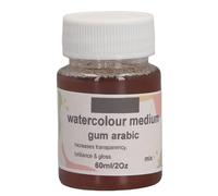 Zerodis Gomma Arabica Portatile da 60 Ml, Supporto Professionale per Pittura Ad Acquerello con Trasparenza Lucida Che Rallenta il Tempo di Asciugatura Forniture Artistiche per Artisti