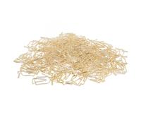 Zerodis Graffette Multifunzionali Dorate con Superficie Arrotondata, 100 Clamp/Holder Metalliche Dalla Forma Carina per Segnalibri, Buste per Tenere a Casa, Studio, Ufficio (Tintinnio)