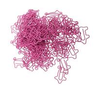 Zerodis Graffette per Carta a Forma di Maiale Carino 100 Pezzi Antiscivolo in Metallo Segnalibro Decorativo