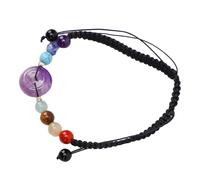 Zerodis H Icrafts Bracciale Intrecciato Bracciale in Corda Fatto a Mano con Perline per Donna con Cristalli e Perline per la Decorazione Quotidiana Regalo di Compleanno per le Vacanze Pietra di con