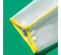 Zerodis Impermeabile per Bambini, Giacca Antipioggia per Bambini Impermeabile in Eva con Polsini a Scatto per Neonati, Ideale per Le Giornate di Pioggia e i Giochi all'aperto (L)