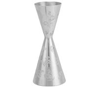 Zerodis Jigger in Acciaio Inossidabile, Misurino per Cocktail a Doppia | Linee Incise di Precisione, Impugnatura Ergonomica, Finitura Resistente Alla Corrosione, Ideale per il Bar di Casa o per la