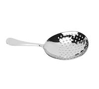Zerodis Julep Colino da Cocktail in Acciaio Inossidabile Cucchiaio Schiumarola con Intaglio da 6,10 Pollici per Filtrare Frutta Ed Erbe Ghiacciate Manico Ergonomico a Scarico Rapido per Bar (Luce